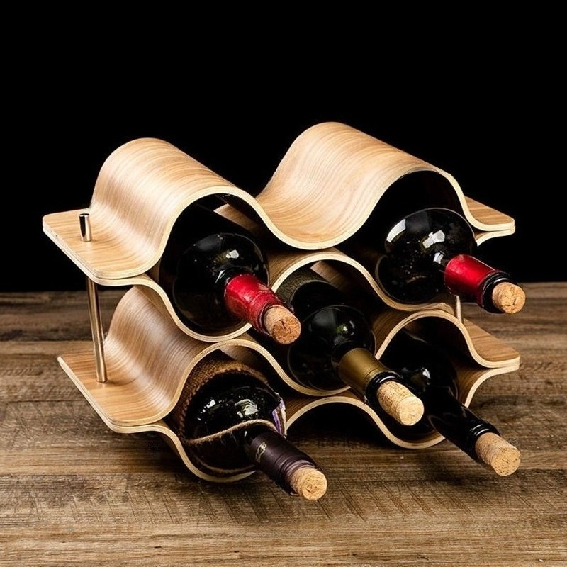 Wine Beer Rack - Drewniane stojaki na butelki wina z