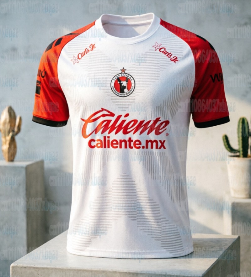 Wine Xo - Męska koszulka piłkarska Tijuana Xolos, czarno-czerwona,