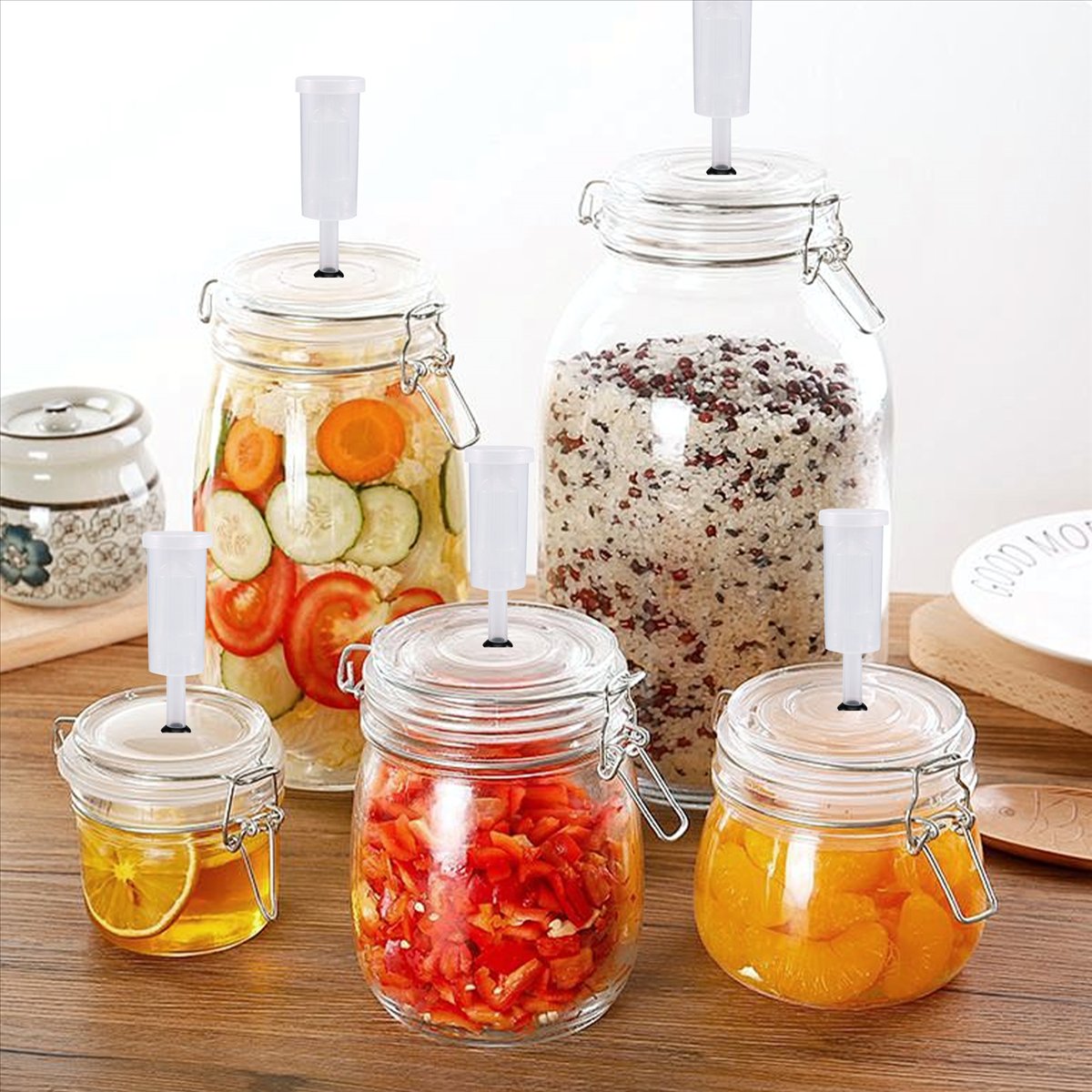 Beer Wine Kit - Zestaw pokrywek fermentacyjnych ABFS, zawór fermentacyjny