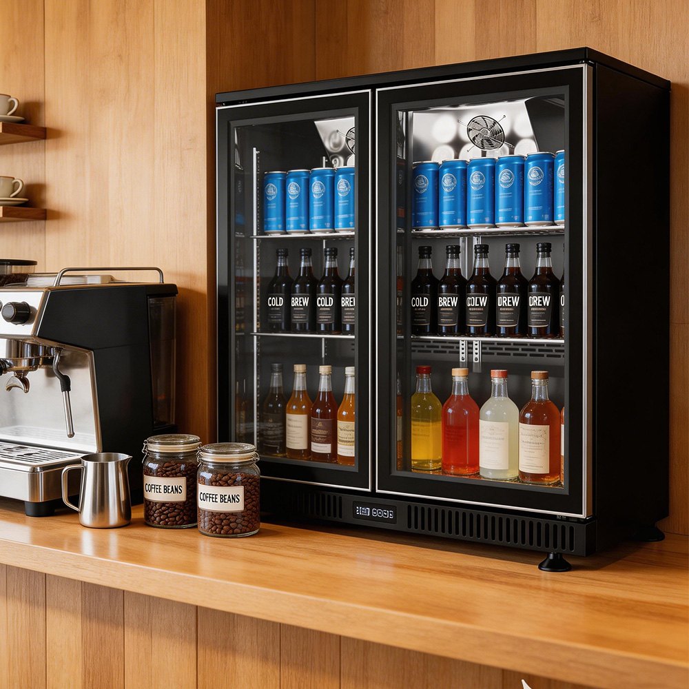 Wine Beer Mini Fridge - Lodówka barowa dwudrzwiowa CE/RoHS 200L 7.06