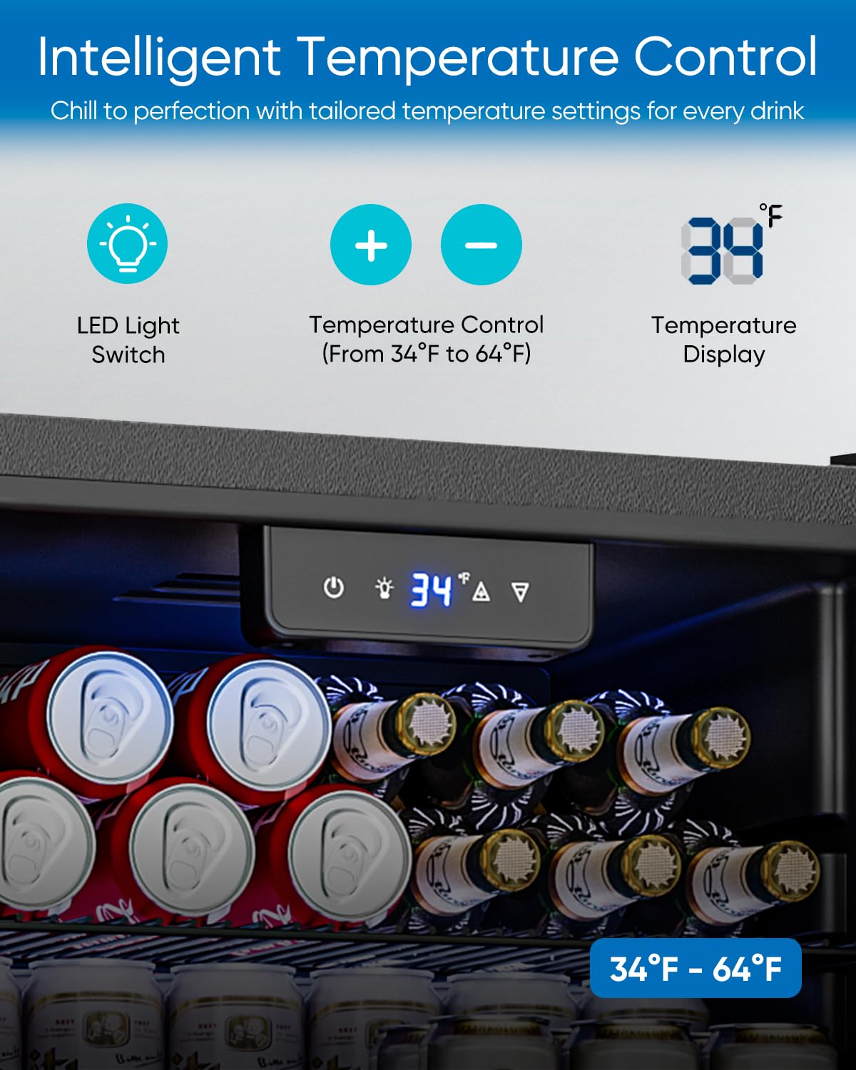 Minilodówka z szklanymi drzwia – Wine Beer Mini Fridge recenzja i cena
