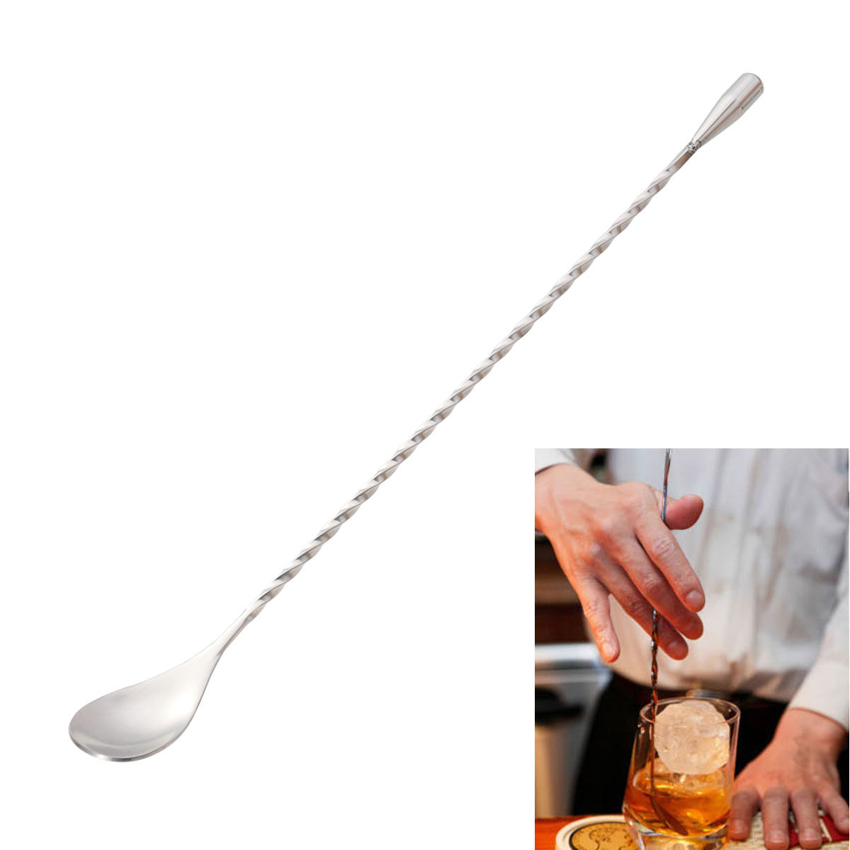 Łyżka barmańska ze stali nierd – Bar Spoon Twisted recenzja i cena